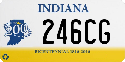 IN license plate 246CG