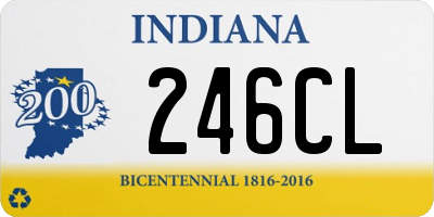 IN license plate 246CL