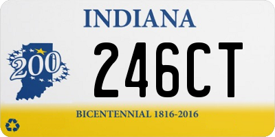 IN license plate 246CT