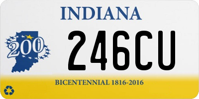 IN license plate 246CU