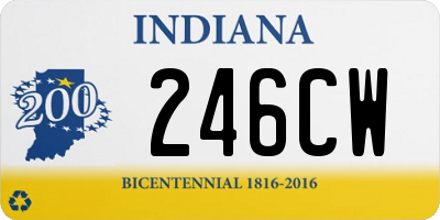 IN license plate 246CW