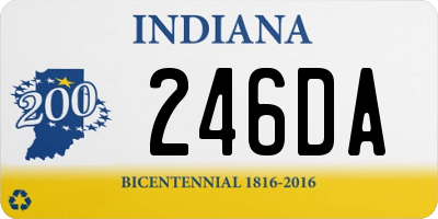 IN license plate 246DA