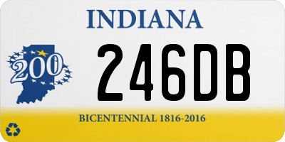 IN license plate 246DB