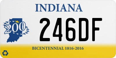 IN license plate 246DF