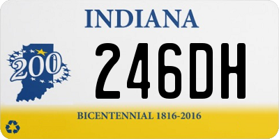 IN license plate 246DH