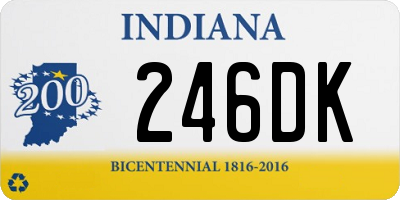 IN license plate 246DK