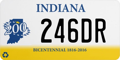 IN license plate 246DR