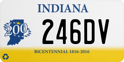 IN license plate 246DV