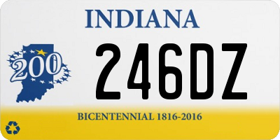 IN license plate 246DZ