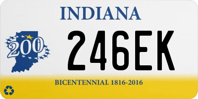 IN license plate 246EK