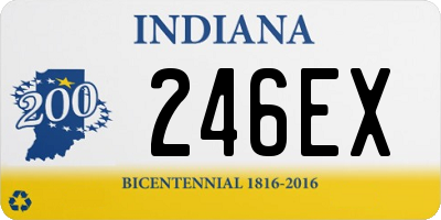 IN license plate 246EX