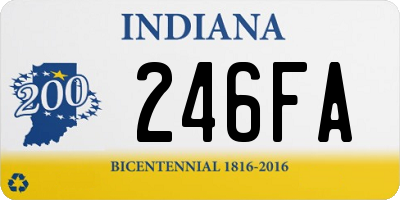 IN license plate 246FA