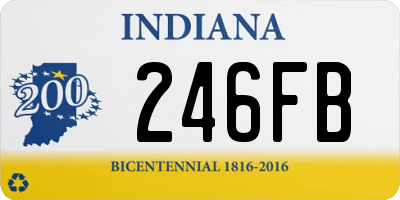 IN license plate 246FB