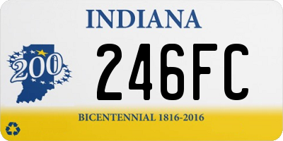 IN license plate 246FC