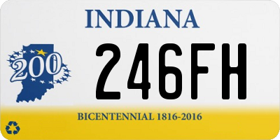 IN license plate 246FH