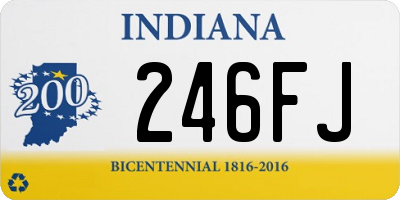 IN license plate 246FJ