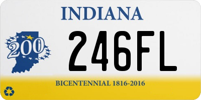IN license plate 246FL
