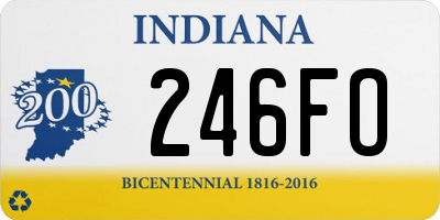 IN license plate 246FO