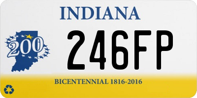 IN license plate 246FP