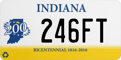 IN license plate 246FT