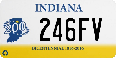 IN license plate 246FV