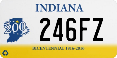 IN license plate 246FZ