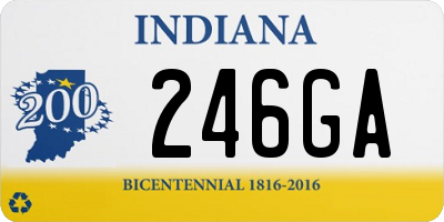 IN license plate 246GA