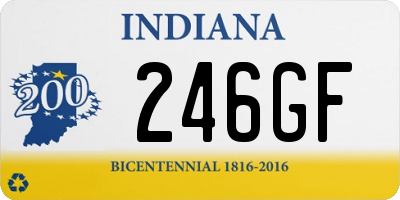 IN license plate 246GF