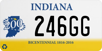 IN license plate 246GG