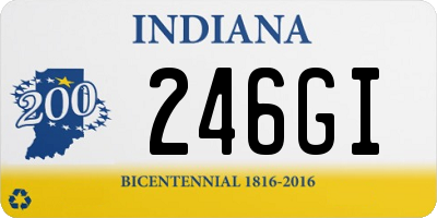 IN license plate 246GI