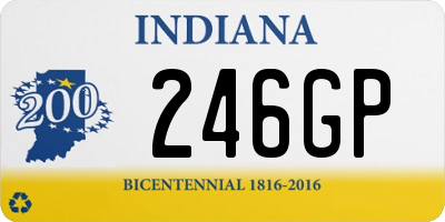 IN license plate 246GP