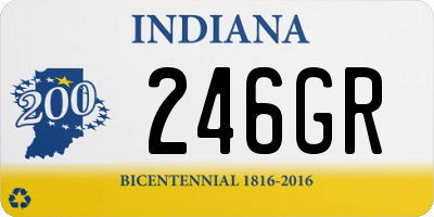 IN license plate 246GR