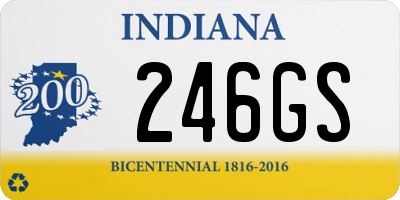 IN license plate 246GS