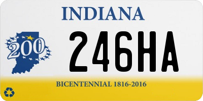 IN license plate 246HA