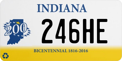 IN license plate 246HE