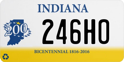 IN license plate 246HO