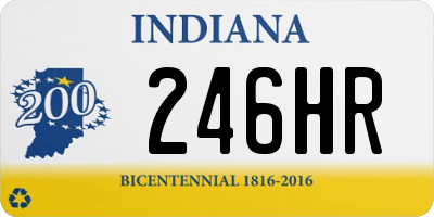 IN license plate 246HR