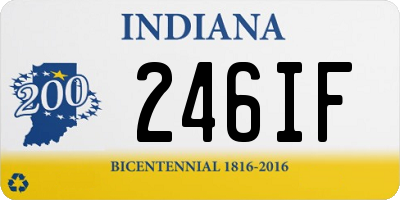 IN license plate 246IF