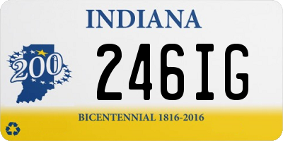 IN license plate 246IG