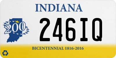 IN license plate 246IQ