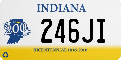 IN license plate 246JI