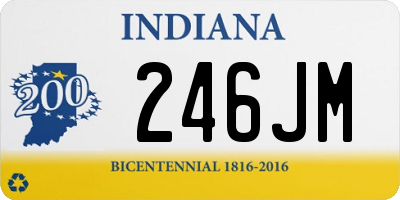 IN license plate 246JM