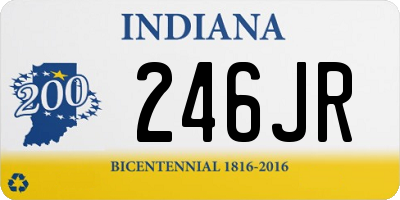 IN license plate 246JR