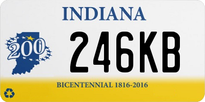 IN license plate 246KB