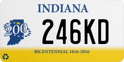 IN license plate 246KD