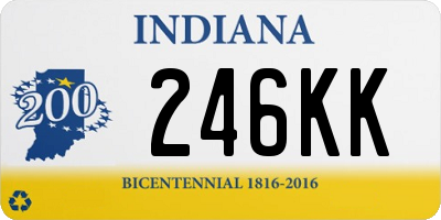 IN license plate 246KK