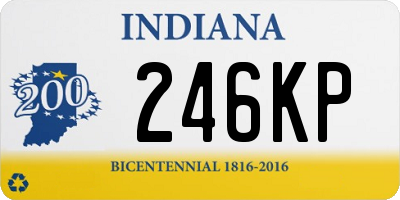 IN license plate 246KP