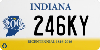 IN license plate 246KY