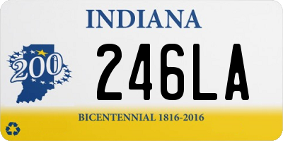 IN license plate 246LA