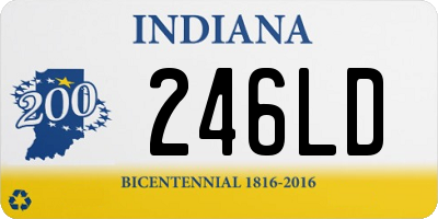 IN license plate 246LD